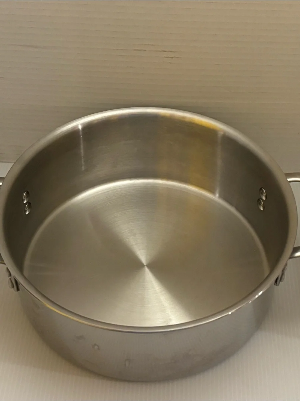 Calphalon 5 Quart Dutch Oven Stockpot Tri-Ply Even Cook with Glass Lid